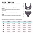 thumbnail image 4 of Kdxio Bat Purple Print Women's 2 Piece High Waisted Wrap Spaghetti Strap Summer Swimsuit Bikini Set-, 4 of 7
