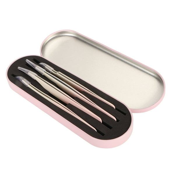 JUEGO DE HERRAMENTAS PARA APLICAR PESTAS, TIJERAS DE PESTAS POSTIZAS DE ACERO INOXIDABLE, PINZAS PESTAS, RIZADOR DE CEJAS CAJA PARA EXTENSIONES DE PESTAÑAS,