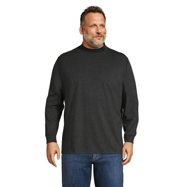 Lands' End Men's Big SuperT Mock Turtleneck