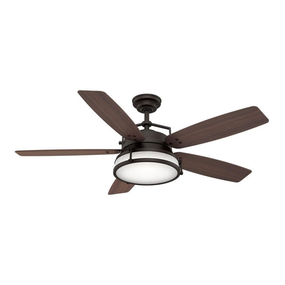 59360-Casablanca Fans-Caneel Bay - 5 Blade 56 Inch Ceiling Fan with Wall Control in Rustic Modern Style and includes 5 Motor Speed settings-Maiden