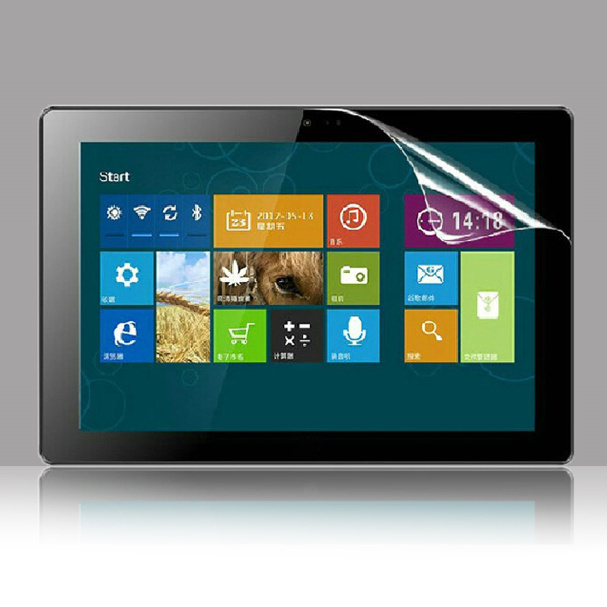 2 Pcs Transparent screen Protector Cover Film Guard For Android Tablet