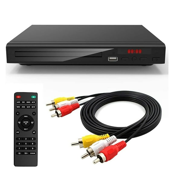 DVD Player for TV, DVD CD Discs Player AV Output Built-In USB Input Remote Control ,High Definition Picture Quality