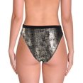 thumbnail image 2 of Hula Honey Womens Metallic Hipster Swim Bottom Separates Gold XS, 2 of 2