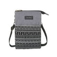 thumbnail image 2 of LAVA Small Crossbody Purse for Women Men Canvas Cell Phone Wallet Bags with Adjustable Shoulder Strap (Black), 2 of 11