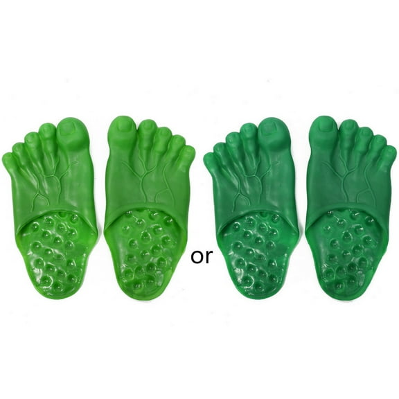 Acahhotxx 27cm Slippers New Soft Bottom Male Big Foots Slippers Shoes Funny Halloween Shoescovers Show Cosplays Props