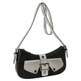 thumbnail image 1 of Bolso bandolera para mujer, bolsos de hombro para mujer, bolsos de hombro, bolsos para mujer, bolsos pequeños tipo hobo con forma de bola de masa, bolso de mano de piel vegana para mujer, 1 of 6