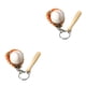 thumbnail image 1 of Ounissouiy 3 piezas de llavero de béisbol artificial guante de murciélago anillo llavero Prop suministros deportivos regalo niños novio hombres Fans Type1 NO1 Ounissouiy CBP182471, 1 of 6
