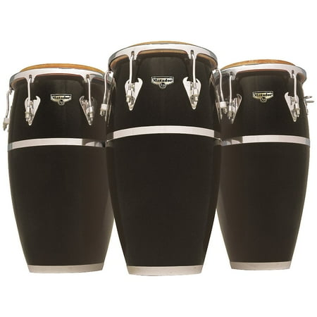 LP Matador Fiberglass Conga Black 11.75 in.