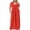 Orange, variant on ClodeEU Women's Plus Size Solid Color Crewneck Maxi Dress,Fashion Casual Loose Fit Long Dress Orange,Womens Plus M