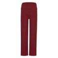 thumbnail image 3 of Arnsht Flare Leggings for Women Low Rise Fold Over Flared Yoga Pants Bootcut Leggings Ladies Comfy Workout Pants Red XXL, 3 of 8