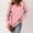 Pink, variant on Kagetolytai Womens Tops Womens Casual V Neck Sweatshirt Loose Soft Long Sleeve Pullover Tops Solid Shirts With Side Pockets Plus Size Tops for Women Coffee M