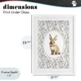 thumbnail image 4 of Stupell Industries Shabby Chic Mauve Botanical Bunny White Framed Print Under Glass, 17 x 23, by Ink Drop Loft, 4 of 8