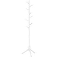thumbnail image 1 of Boutique Home Adjustable Free-standing Coat Rack with 8 Hooks & 3 Height Options, White, 1 of 4