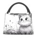 thumbnail image 1 of Fotbe Cute Cat Meadow Sketch Bolsa Térmica Portátil con Estampado, Bolsa de Entrega de Alimentos Aislada, Bolsa Reutilizable de Gran Capacidad para Comidas y Supermercado, 1 of 6