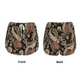thumbnail image 3 of Gukieu Paisley6 Print Women's Sports Shorts with Drawstring Elastic Waistband for Running, Yoga, Fitness-XX-Large, 3 of 7