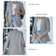 thumbnail image 5 of Blazer de cuello vuelto, Blazer ajustado, Blazer ajustado largo, Blazer de manga larga, Construcción resistente, 5 of 6