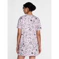 thumbnail image 4 of Joyspun Women’s Dreamy Soft Collection Short Sleeve Sleep Shirt, Sizes S/M to 2X/3X, 4 of 6