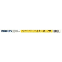 Philips 3004939 0.63 x 12 in. 8W T5 3000K Fluorescent Tube Light Bulb Bright White Linear