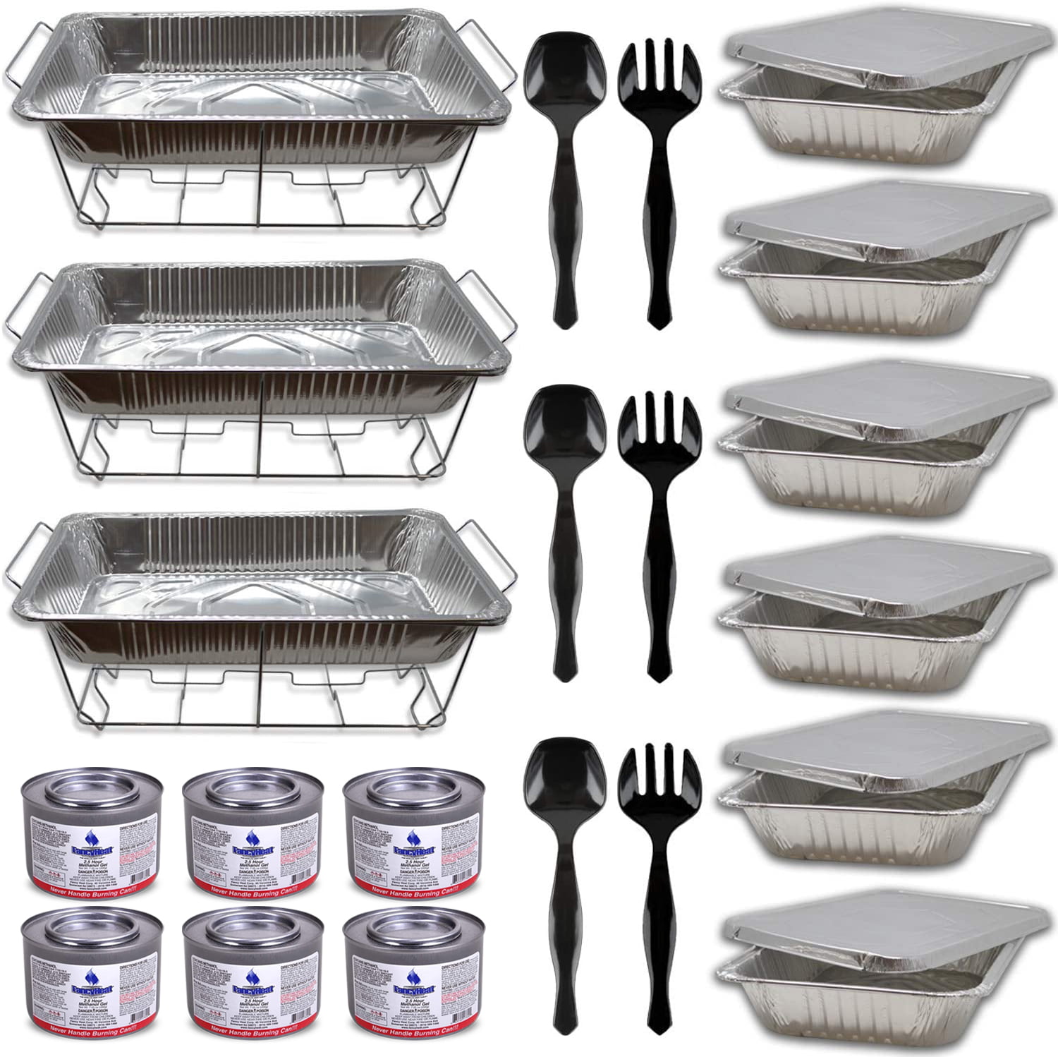 Bake And Carry Disposable Buffet Sets/Chafing Dishes/Food warmers Different Sizes available. 12 Piece Buffet Set 