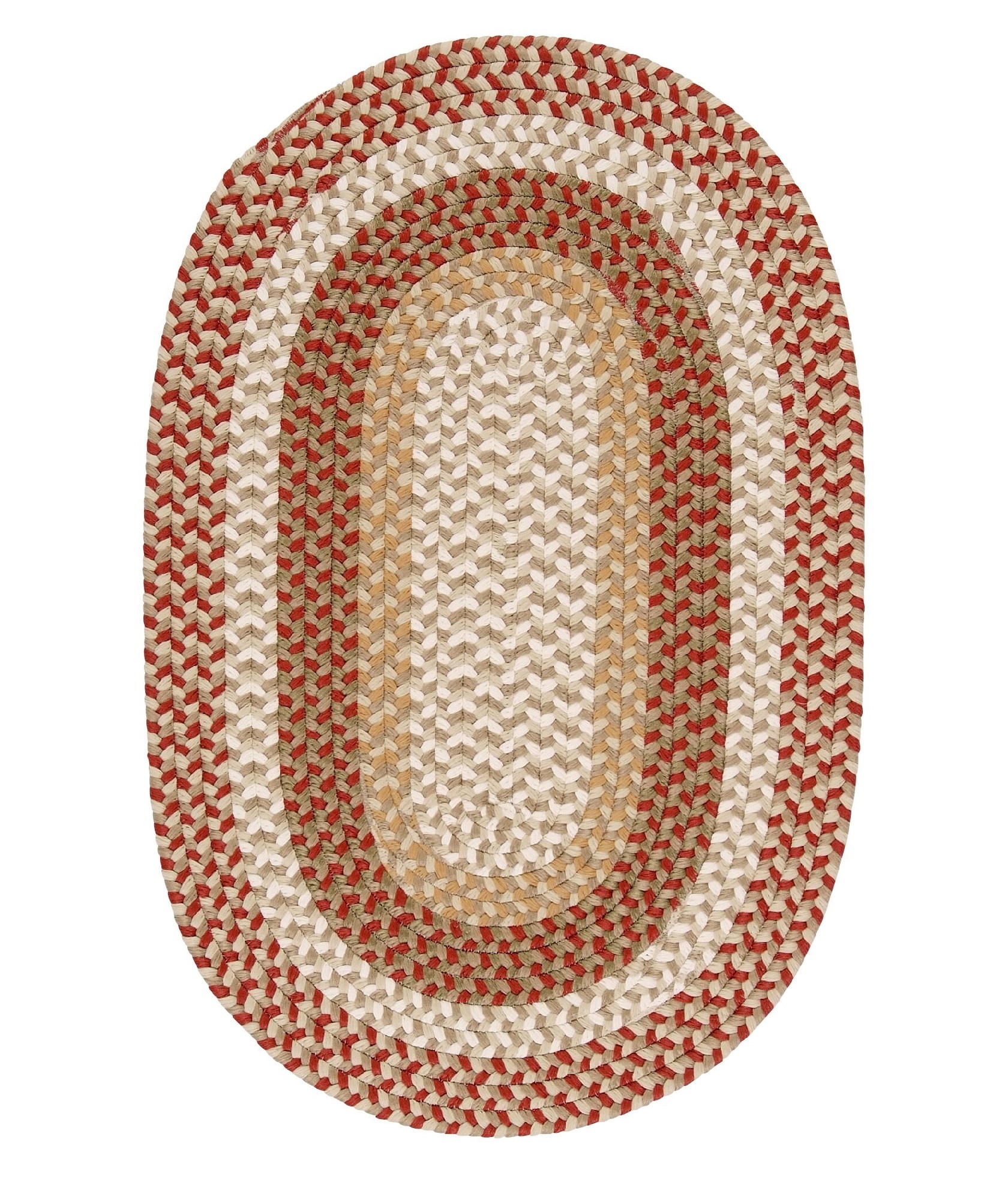 Colonial Mills 5' x 8' Oval Handmade Braided Area Throw Rug