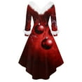 DBAIXID Christmas Dress Outfits for Women Xmas Fashion Long Sleeve