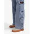 thumbnail image 3 of Justice Girls Cargo Wide Leg Jeans, Sizes 6-18, Slim & Plus, 3 of 10