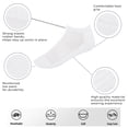 thumbnail image 5 of MANARC Women Cotton No Show Mesh Socks Low Cut Soft Comfortable Durable Breathable Double Layer Cushioned Anti Slip - Ribbed Instep For A Grip. 5 Pack White, Blue, Light & Dark Grey, Black -X-Large, 5 of 6