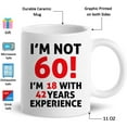 thumbnail image 2 of 60th Birthday Gifts for Men, Funny 60 Year Old , 1961 60th Birthday Mugs for Him, Dad, Uncle, Husband, Brother, Grandpa, Friend, 11 oz Tea Cup, 2 of 2