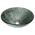 thumbnail image 2 of Silver Dots Glass Vessel Sink, 2 of 8