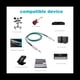 thumbnail image 4 of Cable para Instrumentos de Guitarra Cable para Guitarra EléCtrica Cable de ConexióN con Conector Mono de 6,35 mm para Dispositivo de Audio de , 10 Metros, 4 of 5
