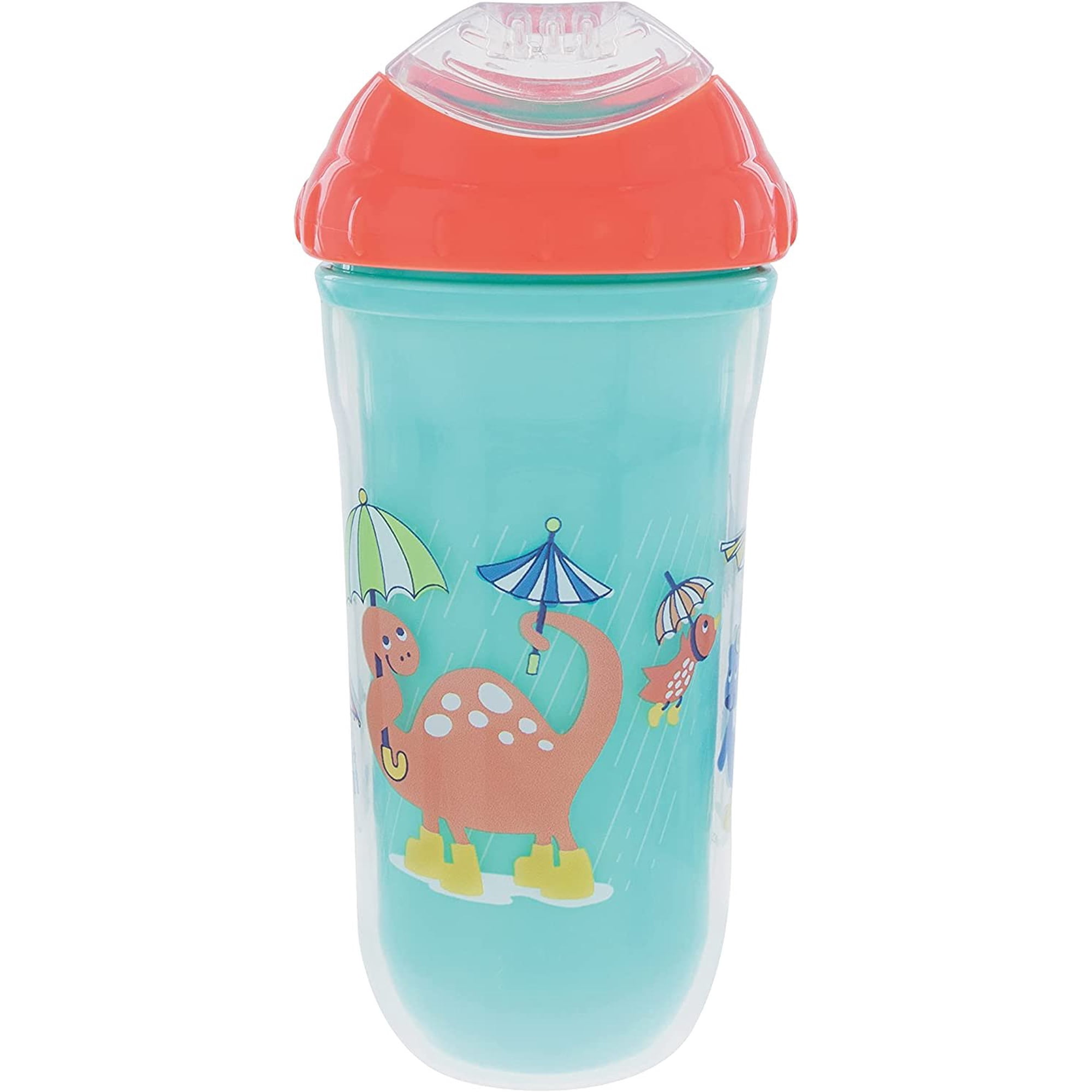 Nuby No-Spill Insulated Cool Sipper, 9 Ounce, Aqua