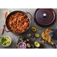 thumbnail image 4 of Staub Cast Iron 9-qt Round Cocotte - Grenadine, 4 of 9