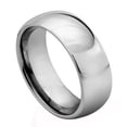 thumbnail image 2 of Tungsten Carbide 8MM/6MM For Him & Her Domed Classic Wedding Band Ring Set, 2 of 4