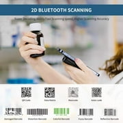Mini 2D Bluetooth Barcode Scanner, NETUM 3-in-1 Portable QR Bar Code Reader Back Clip Work with iOS Android Windows MacOS for Warehouse Inventory POS -E800(Black)