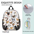 thumbnail image 5 of Dog Head and Dog Paw Print Backpack for School, Cute School Bag with Adjustable Shoulder Straps and Padded Back, 13.8"x11.4"x6", 5 of 5