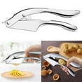 thumbnail image 4 of Garlic Press Effortless Convenient Anti-Slip Handle Stainless Steel Ginger Garlic Crusher for Home Kitchen-Silver, 4 of 8