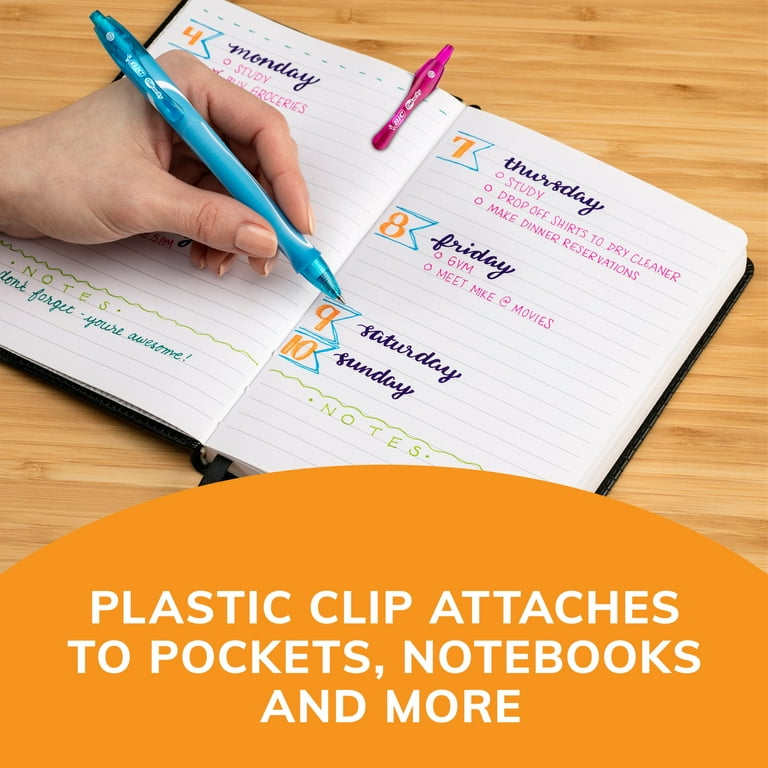 BIC Gel-ocity Quick Dry Boligrafos Retráctil De Gel Punta Media (0,7mm