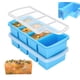 thumbnail image 1 of Bandejas de silicona para congelador con cremallera y tapa, contenedor para congelador de 1 taza, moldes grandes para cubitos de hielo con anillo de acero reforzado en la parte superior para congelar, 1 of 1