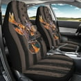 thumbnail image 3 of Yuyamidu Deer Car Seat Covers Full Set of 2 Pcs American Flag Auto Front Seat Covers Waterproof Vehicle Interior Accessories, 4th of July, 3 of 7