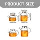 thumbnail image 3 of melotizhi Glass Teapot Stovetop Microwave Glass Tea Kettle With Lid And Removable Filter Spout Heatproof Borosilicate Glass Teapot For Loose Tea And Fruit Tea, 34 Ounces, 3 of 9