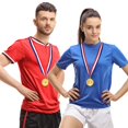 thumbnail image 2 of Paquete de 12 medallas de fútbol Juvale para adultos con cinta, 2 of 8