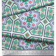 thumbnail image 2 of Soimoi Crepe Silk Fabric Floral & Damask Patchwork Fabric Prints By Yard 42 Inch Wide, 2 of 3