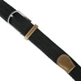 thumbnail image 3 of E-Living Store Modern Braided Elastic and Metal Mens Woven XXL Belt in Black, 3 of 7