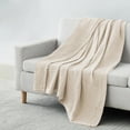 thumbnail image 2 of Southshore Fine Living, Inc. Twin XL or Twin Blanket for Bed, Any Season, 100% Cotton, Taupe, 2 of 9