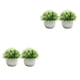 thumbnail image 4 of Adorno de plantas falsas Monstrate 2 piezas decoración de alto impacto hierbas falsas Blanco claro, 4 of 6