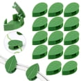 thumbnail image 5 of Clips de fijación de pared para plantas trepadoras, 50 unidades, gancho autoadhesivo, soporte invisible de tracción de enredaderas, fijación de alambre de apoyo, simulación de hoja verde par, 5 of 5