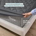 thumbnail image 6 of Bare Home Quilted Mattress Pad - Cooling Mattress Cover - Deep Pocket - Twin, Gray, 6 of 10