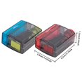 thumbnail image 3 of Dsseng 1 Pack Office  Sharpener Colored Manual Small  Sharpeners Hand Held  Portable Handheld Sharpener with Cover (Red and Blue Random), 3 of 7