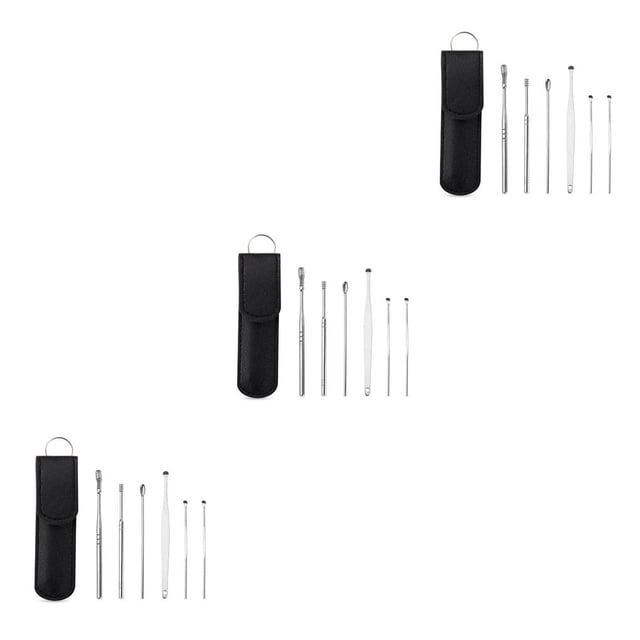 Vogacara 6 piezas de acero inoxidable, herramienta de extracción para el hogar, accesorios para removedor de cera para cuarto de baño con bolsillo de Type1 NO1 Vogacara CBP164965