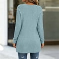 thumbnail image 4 of ZGRBOU Long Sleeve Tunic Tops for Women Crewneck Ribbed Knit Sweater Fall Casual Loose Fit Pullover Shirts with Pockets, 4 of 5
